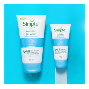 micellar facial wash & gel creme combo
